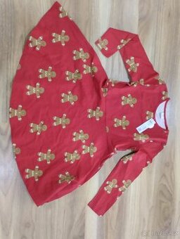 Nové Lindex vánoční šaty s perníčky vel.122