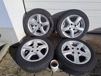 Letní pneu, 4x Alu rozteč 14,cena dohodou