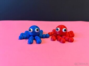 🐙 3D tištěný přívěsek – malá chobotnička 🐙