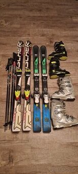 Lyže 130cm,140cm,lyžaky