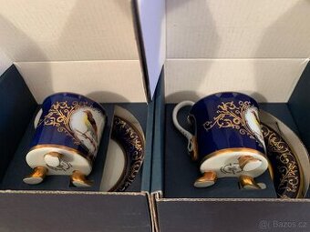 2 starožitné šálky Pirkenhammer