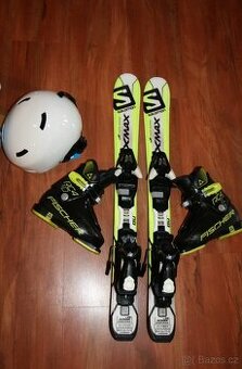 detské lyže salomon 80 cm , lyžaky Fischer