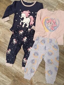 Holčičí pyžámka, set sedmi pyžam, od vel. 68