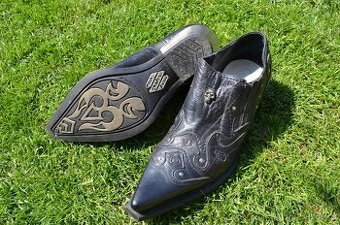 New rock boty-western-moto-metal