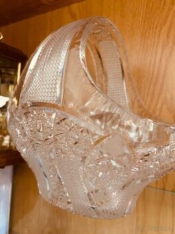 Československý křišťál koš,váza,mísa