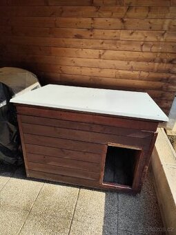 Zateplená bouda pro velkého psa s předsíňkou – 129x89 cm