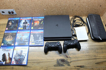 Prodám PS4 Slim 1TB + 12 her