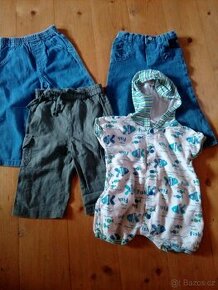 Kalhoty+body s kapuci na 6/9  mes.