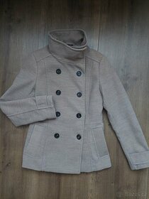 H&M dámský hnědý krátký kabátek, vel. 36 - 1