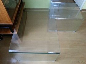Prodám konferenční skleněný stůl 60 x 120 cm - 1