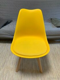 Jídelní židle retro žlutá