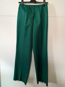 NOVÉ Dámské zelené společenské kalhoty - 1