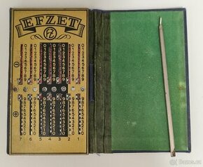 Starý německý mechanický kalkulátor EFZET - 1