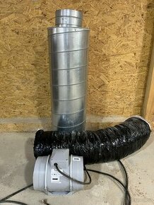 Ventilátor do potrubí TT vents pro 200mm + tlumič hluku