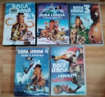 DVD s pohádkou Doba ledová - několik dílů