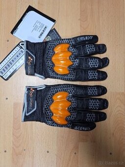 Kožené rukavice na motorku Acerbis KTM vel XXXL