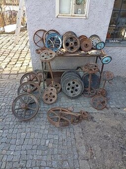 Konvolut retro koleček litinové, ČSSR, vintage - 1