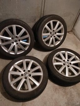 4ks alu disky orig. VW 5x112 R17 pneu na dojazd
