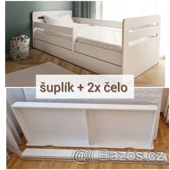 Šuplík + 2x čelo k posteli 180x80 - 1