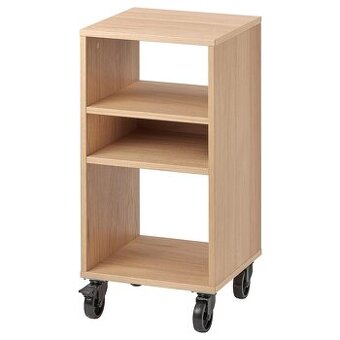 2x police IKEA RAVAROR na kolečkách dubová dýha - 1