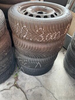 Plech disky 5x112 včetně zimních pneu 205/55R16
