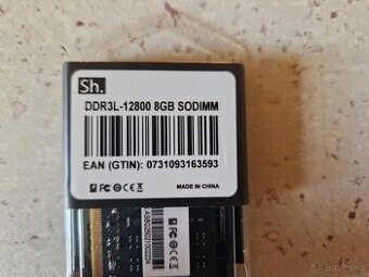 Nové notebookové RAM 8GB-DDR3