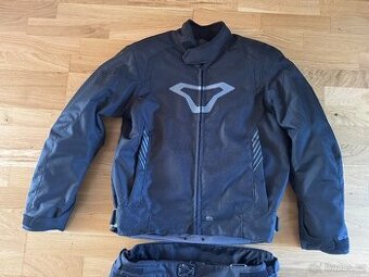 Kalhoty + bunda na moto Macna Tazar a Blazor černé