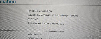 HP Elitebook 840 G6 8gb ddr4 win11Pro