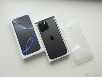APPLE iPhone 16 Pro MAX 256GB Černý titan - ZÁRUKA - 100% B.