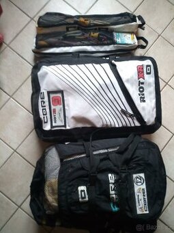 Kite 9 a 12 m2, 2x board, 2x bar