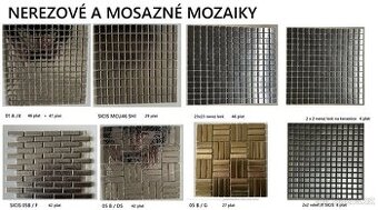prodám zbytky nerezové mozaiky