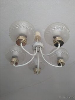Retro lustr na 5 žárovek