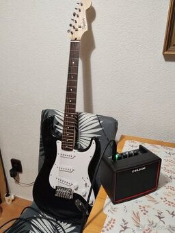 Kytara Stratocaster a kombo NUX Mighty