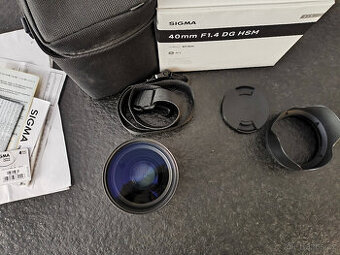 Sigma 40 1.4 Art Nikon F, zaruka do 5/2026