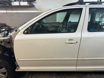 Levé přední LP dveře Octavia II bílá LF9E