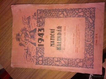 Sběratelské kalendáře 1925,1927, válečný unikát  1943