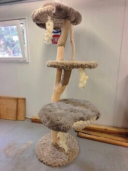 Kočičí strom škrabadlo odpočívadlo pro kočky, kožešina