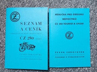 ČZ 250 předválečná - příručky