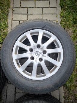 Originální Porsche sada kol 5x130 , 7.5jx 17 Letní pneu