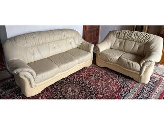 Luxusní kožená sedací souprava 3+2, 3218