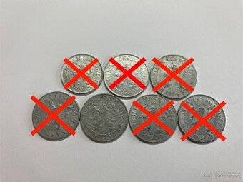 Československo mince - vzácnejšie ročníky