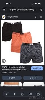 Trenýrky Calvin Klein
