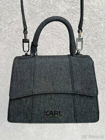 Väčšia crossbody Karl Lagerfeld - denimová - 1