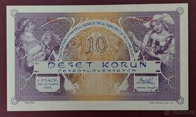 10 korun 1919 ALFONS MUCHA 2022 výroční bankovka