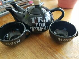 Konvička na čaj a 2 šálky - 1