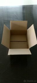 Krabice z hnědé třívrstvé lepenky, 198x155x65mm, nové - 1