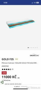 Matrace Dreamzone GOLD 160x200