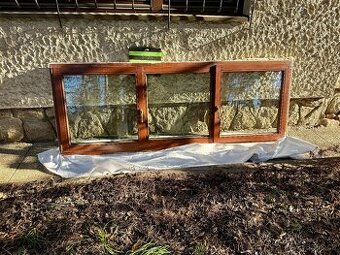 Prodám dřevěné trojokno 100 x 268,5 cm