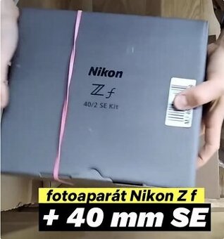 Rezervace - Nikon Zf komplet sada