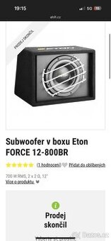 Subwoofer feton - 1